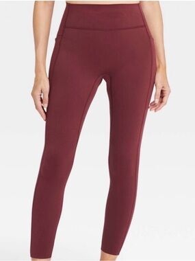 NWT All In Motion High-Rise Maroon Leggings
